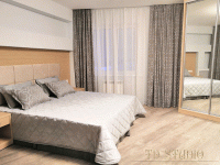 Заказ и пошив дизайнерских штор и текстиля на кровать, гостиница г. Реутов